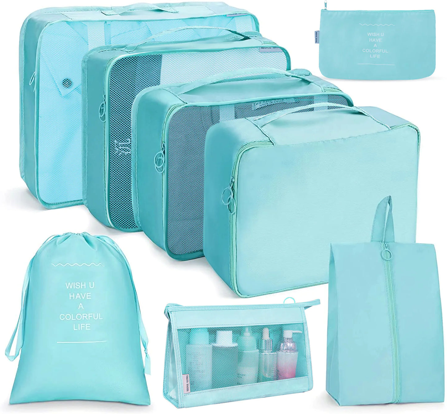 8-Piece Organizer Set for Travel