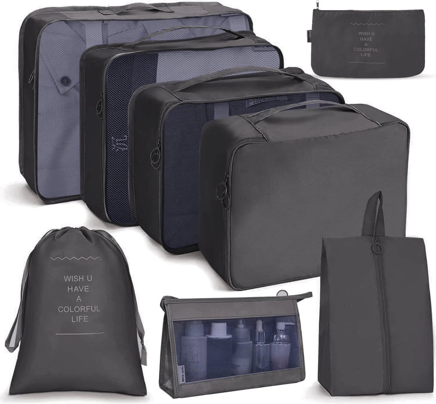 8-Piece Organizer Set for Travel