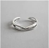 S925 Sterling Silver Adjustable Ring: Fashionable Retro Charm for Men and Women