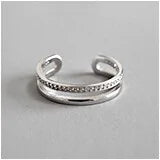 S925 Sterling Silver Adjustable Ring: Fashionable Retro Charm for Men and Women