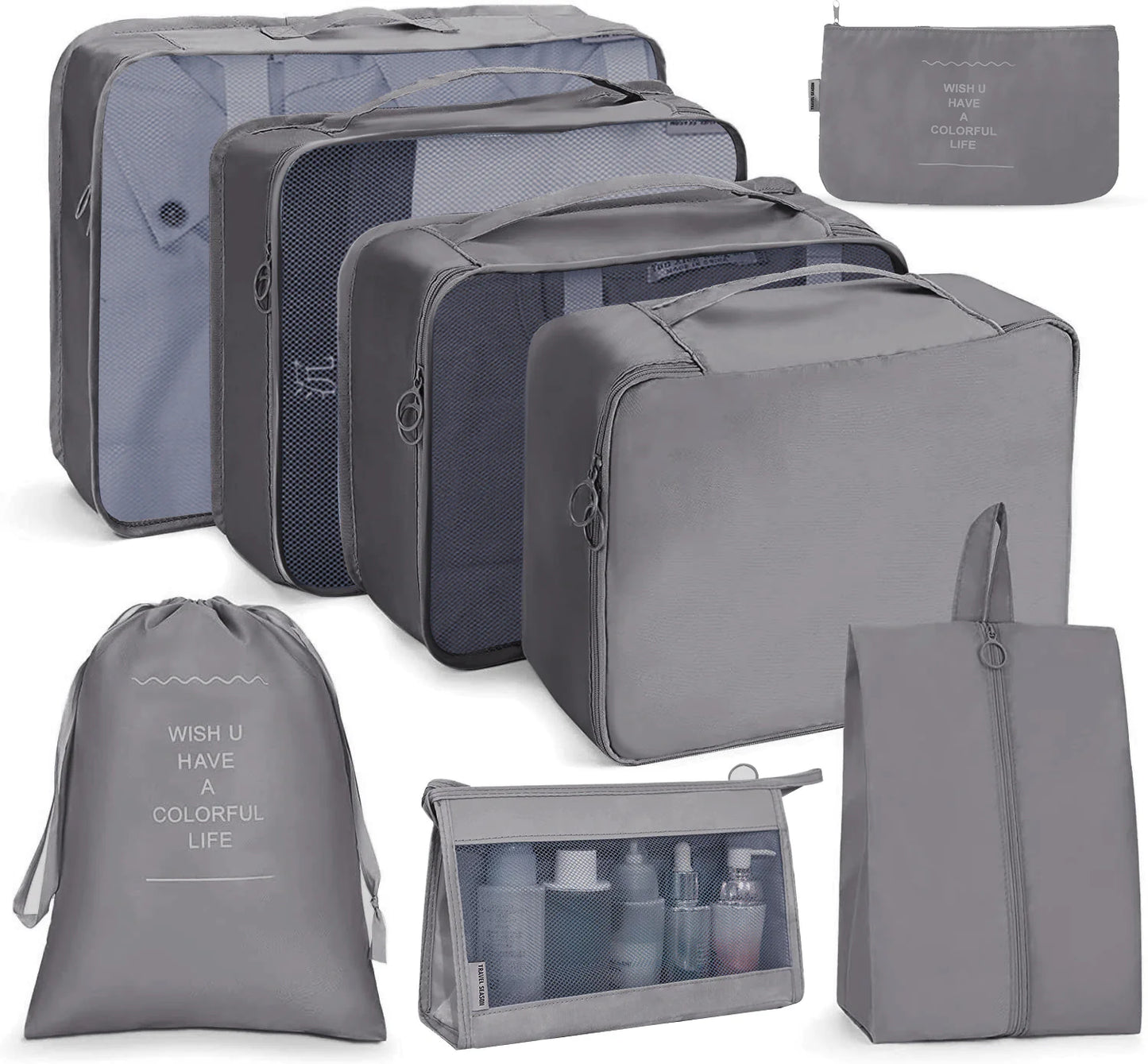 8-Piece Organizer Set for Travel